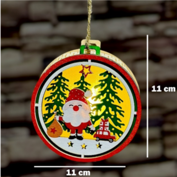 Adorno navideños de madera